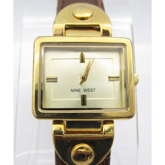 Women Nine West Quartz WR Analog 27mm Dial Causal Round Watch (G607) - Picture 1 of 10